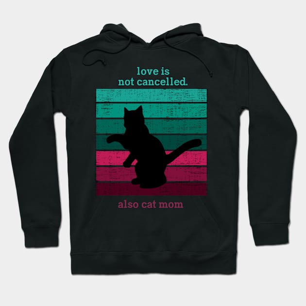 Cat t shirt - Also cat mom Hoodie by hobbystory